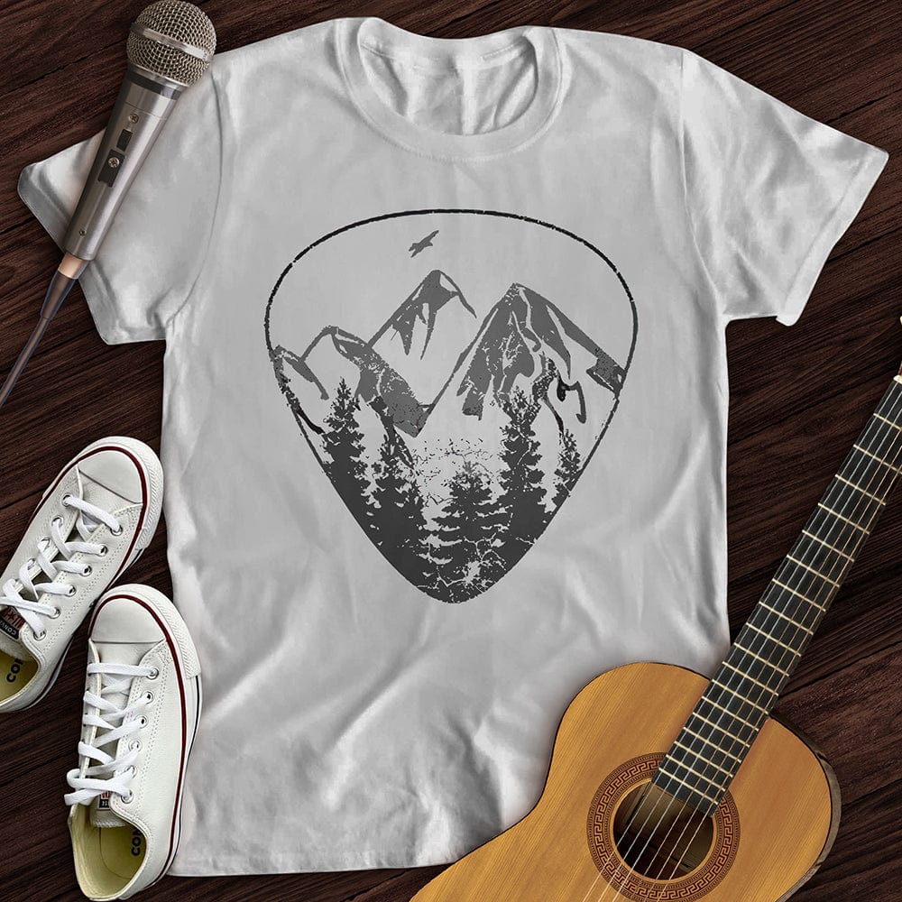 Printify T-Shirt White / S Wilderness Guitar Pick T-Shirt