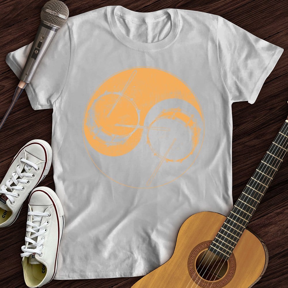 Printify T-Shirt White / S Yin Yang Drums T-Shirt
