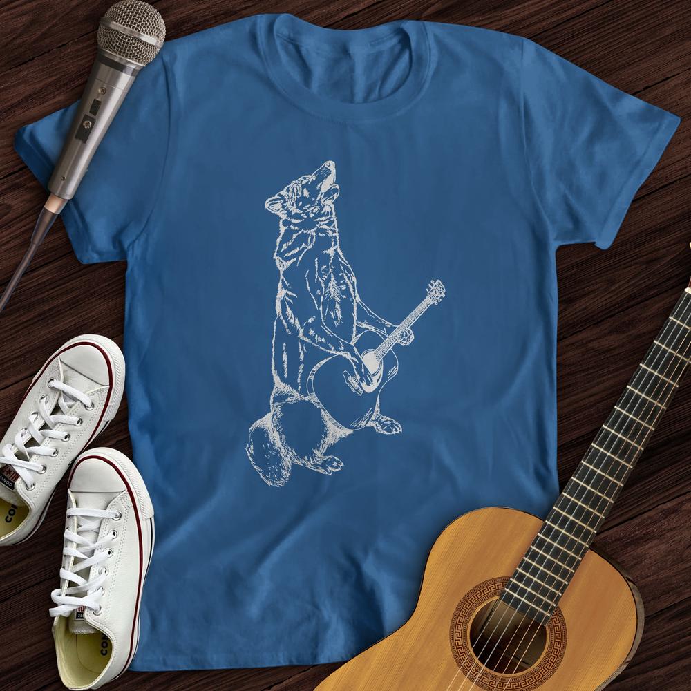 Printify T-Shirt Wolf Guitar T-Shirt
