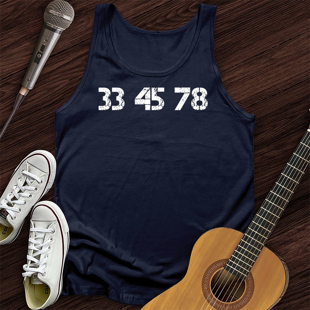 Printify Tank Top 33-45-78 RPM Turntable Unisex Tank Top