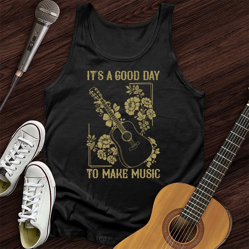 Printify Tank Top Black / XS A Good Day Unisex Tank Top