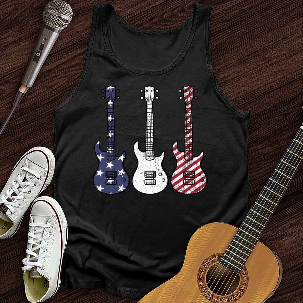 Printify Tank Top Black / XS American Guitars Unisex Tank Top