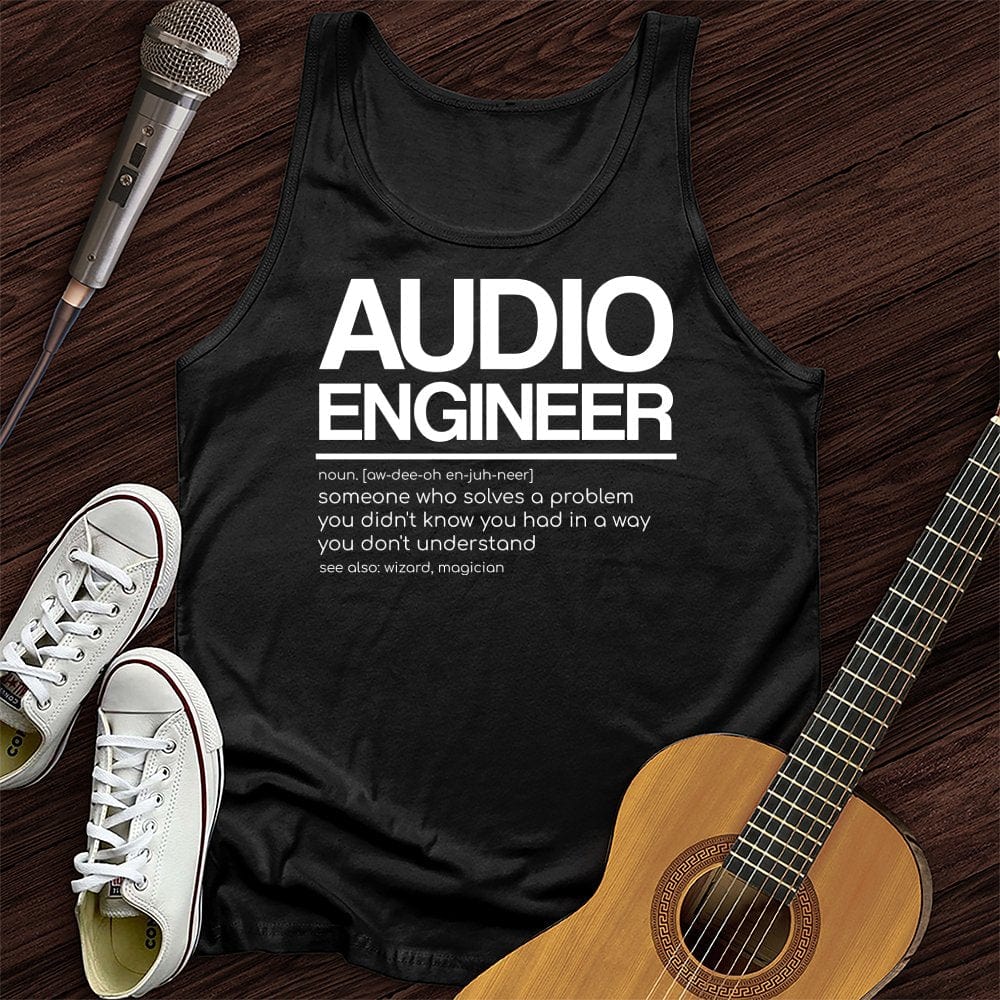 Printify Tank Top Black / XS Audio Engineer Unisex Tank