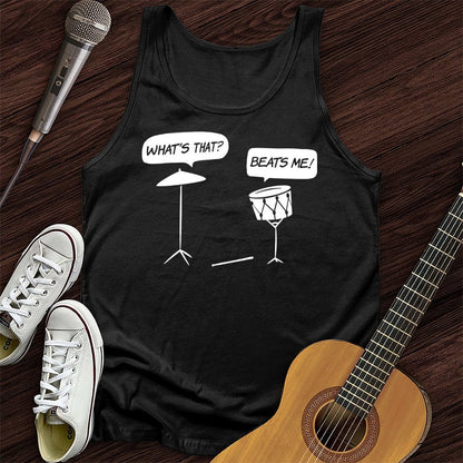 Printify Tank Top Black / XS Beats Me Unisex Tank Top