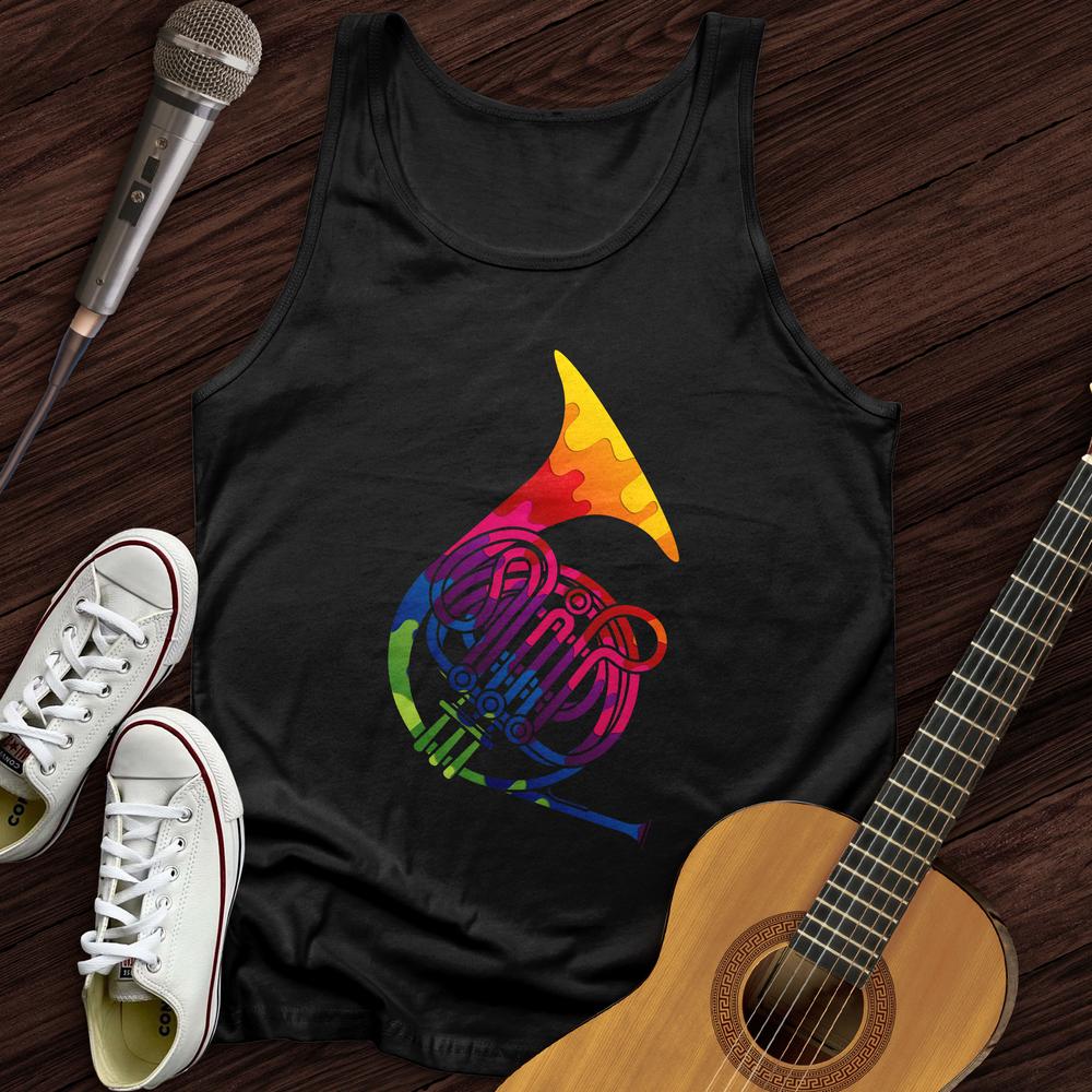 Printify Tank Top Black / XS Colorful Horn Unisex Tank Top