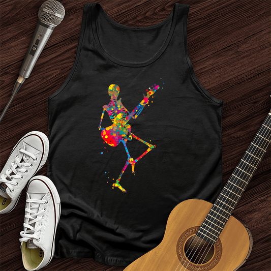 Printify Tank Top Black / XS Colorful Souls Guitar Unisex Tank Top