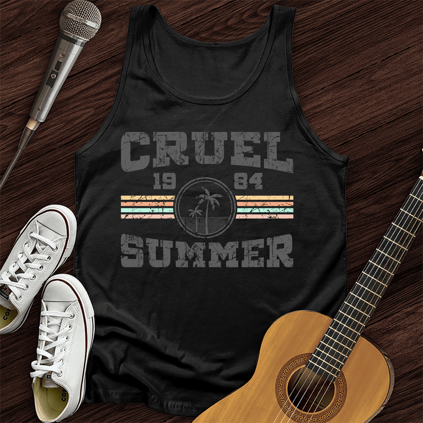 Printify Tank Top Black / XS Cruel Summer 1984 Unisex Tank Top