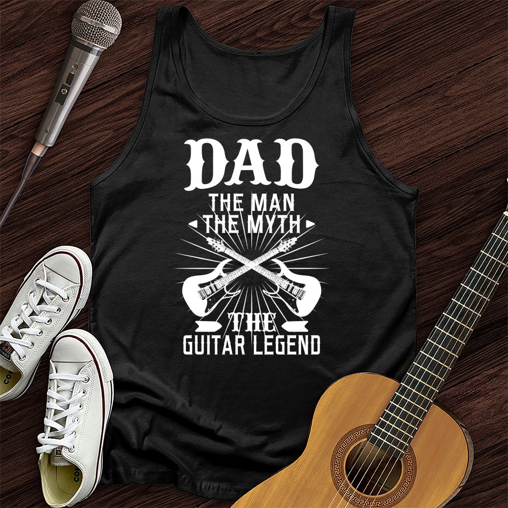 Printify Tank Top Black / XS Dad Guitar Unisex Tank Top