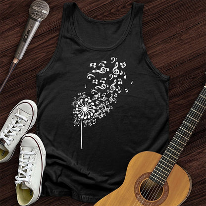 Printify Tank Top Black / XS Dandelion Unisex Tank Top
