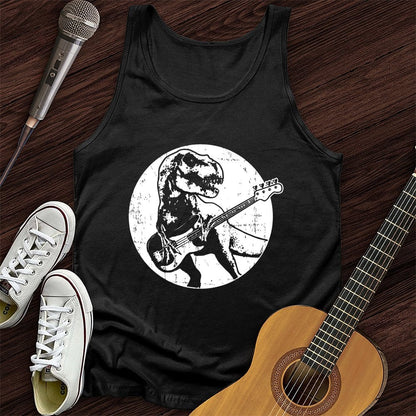 Printify Tank Top Black / XS Dinos Playing Guitar Unisex Tank Top