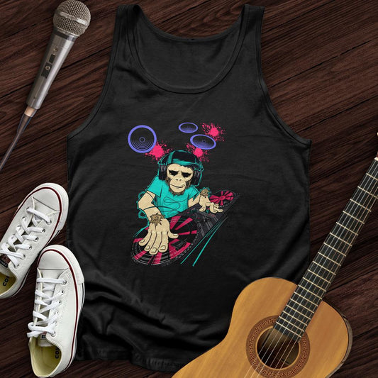 Printify Tank Top Black / XS DJ Chimp Unisex Tank Top