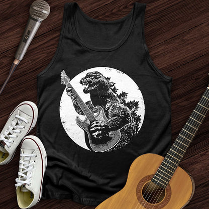 Printify Tank Top Black / XS Electric Dino Unisex Tank Top