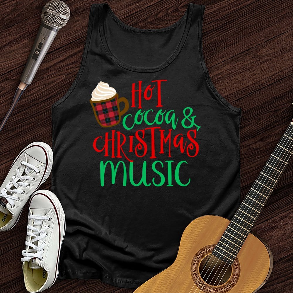 Printify Tank Top Black / XS Hot Cocoa Unisex Tank Top