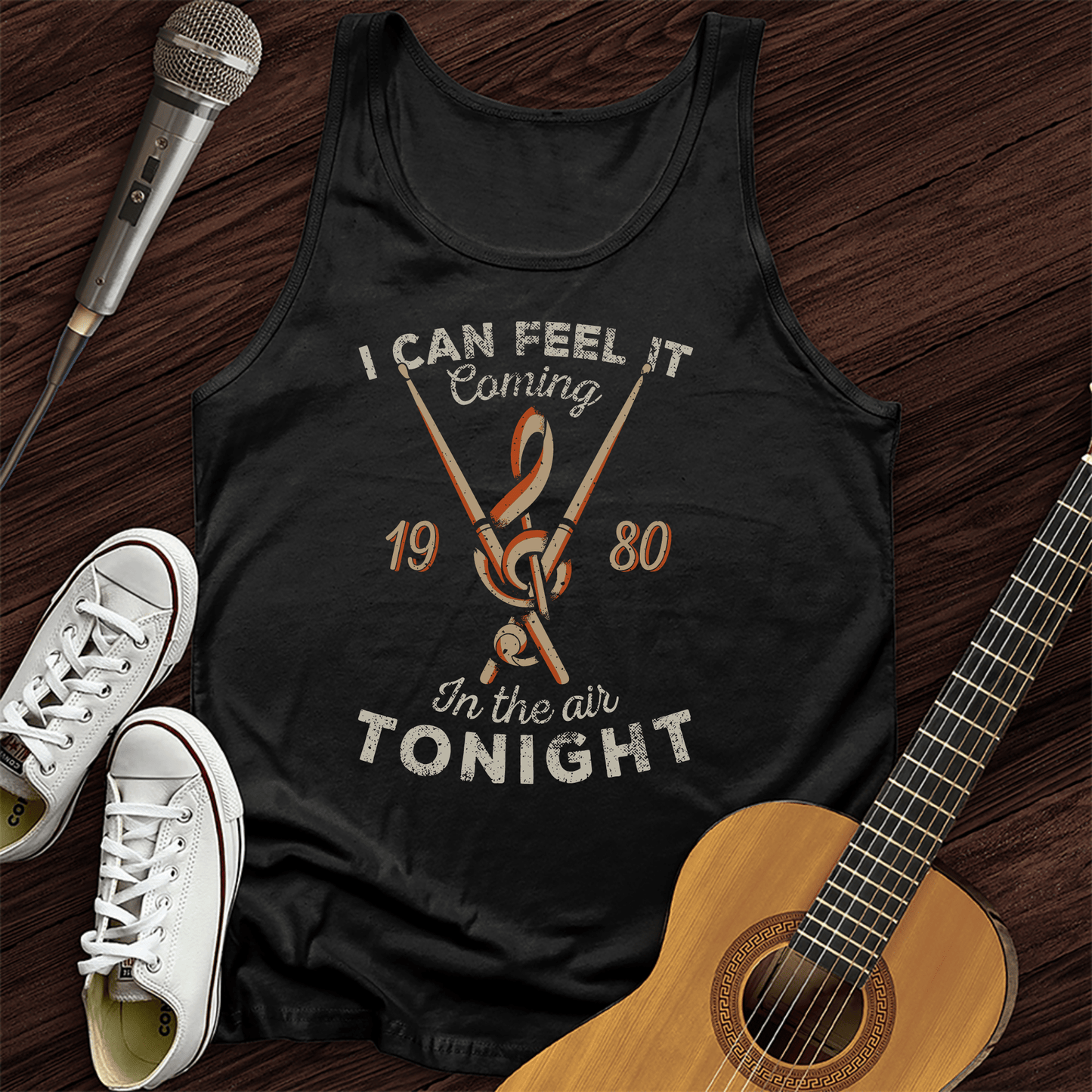 Printify Tank Top Black / XS I Can Feel It Coming Unisex Tank Top