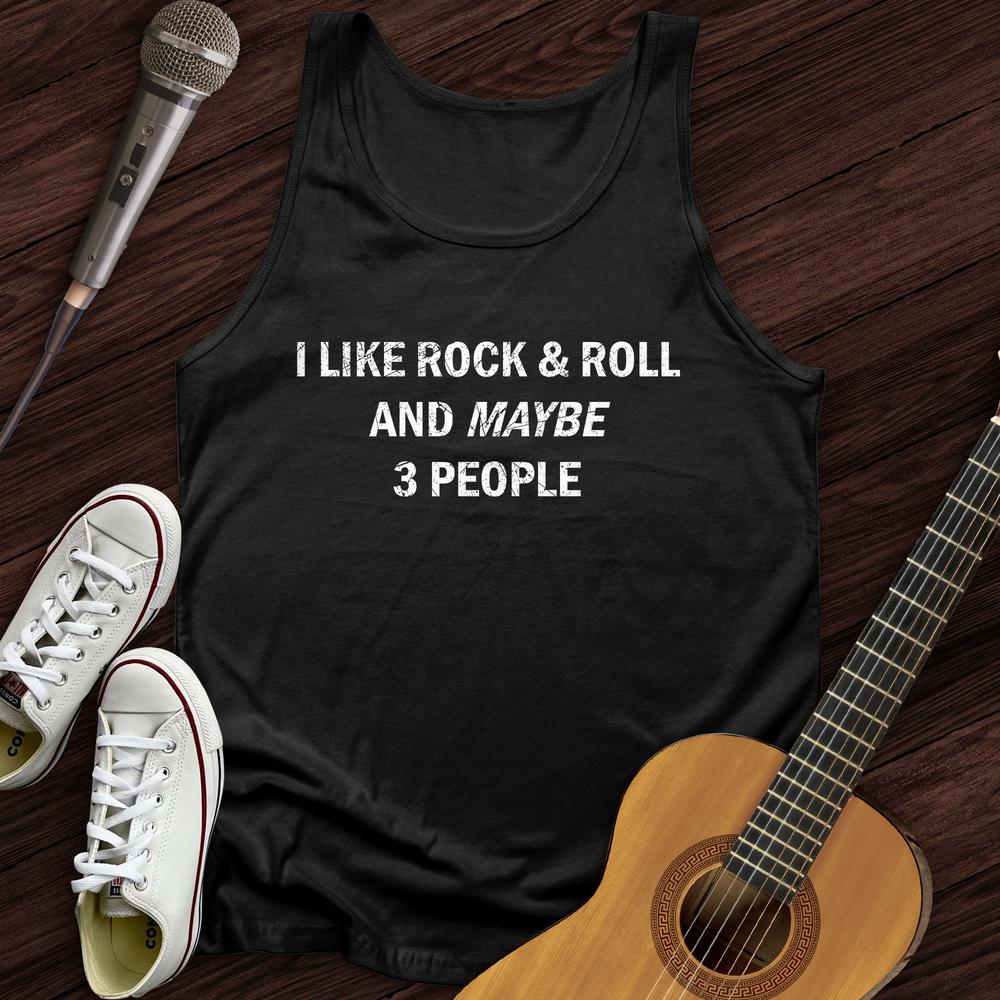 Printify Tank Top Black / XS I Like Rock and Roll Unisex Tank Top