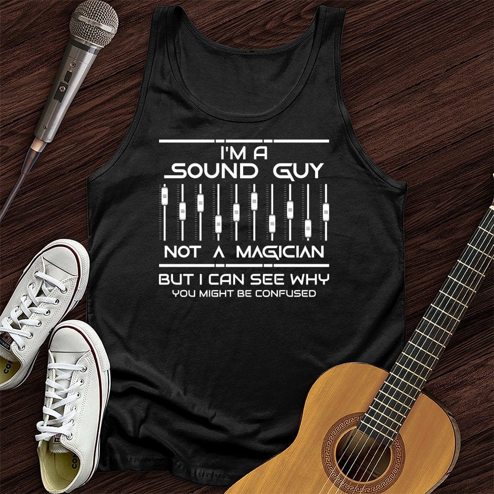 Printify Tank Top Black / XS I'm A Sound Guy Unisex Tank