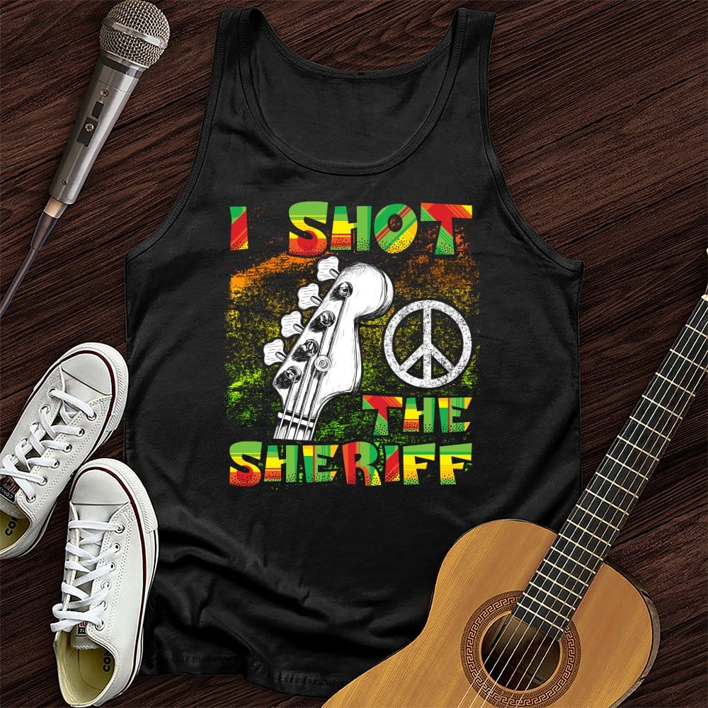 Printify Tank Top Black / XS I Shot The Sheriff Unisex Tank Top