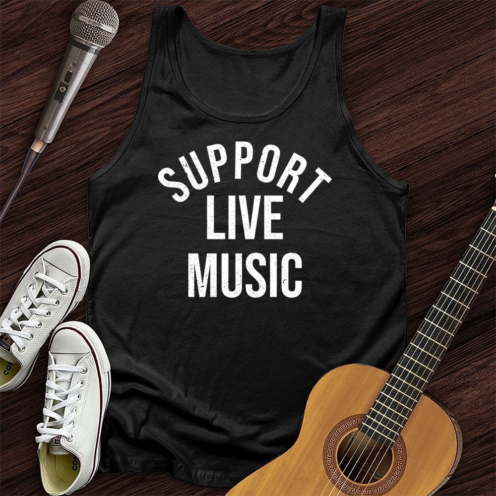 Printify Tank Top Black / XS I Support Unisex Tank Top