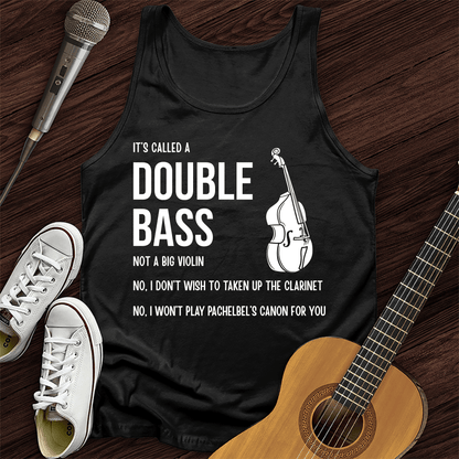 Printify Tank Top Black / XS It's A Double Bass Tank Top