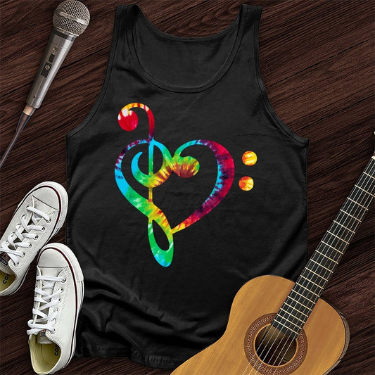 Printify Tank Top Black / XS Love Notes Unisex Tank Top