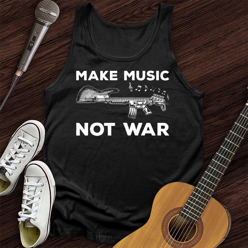 Printify Tank Top Black / XS Make Music Guitar Unisex Tank Top