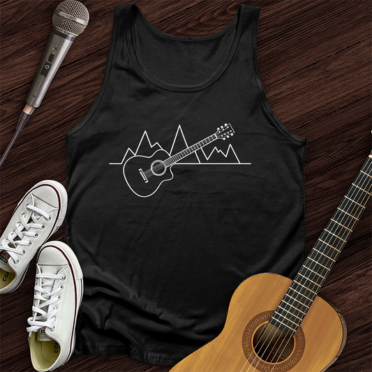 Printify Tank Top Black / XS Mountain Rhythm Tank Top