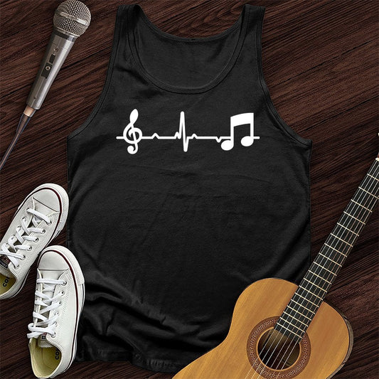 Printify Tank Top Black / XS Music is Lifeline Unisex Tank Top