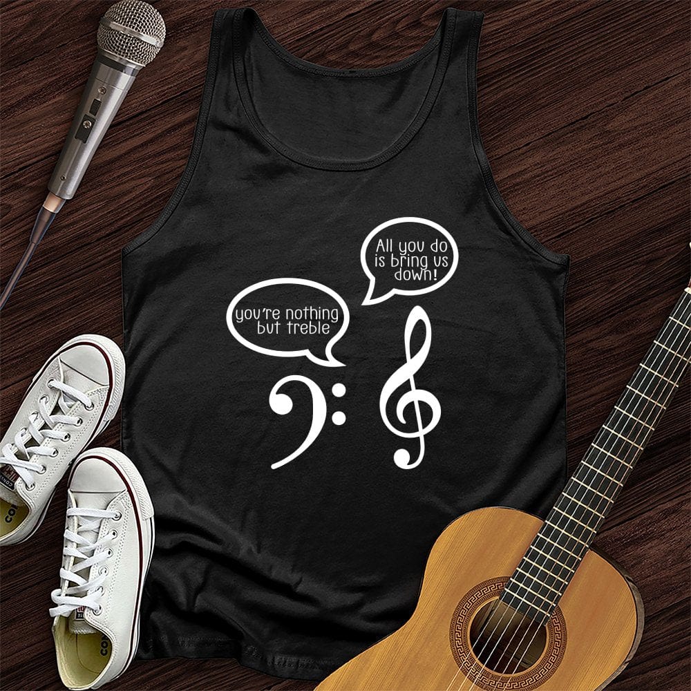 Printify Tank Top Black / XS Music Joke Unisex Tank Top