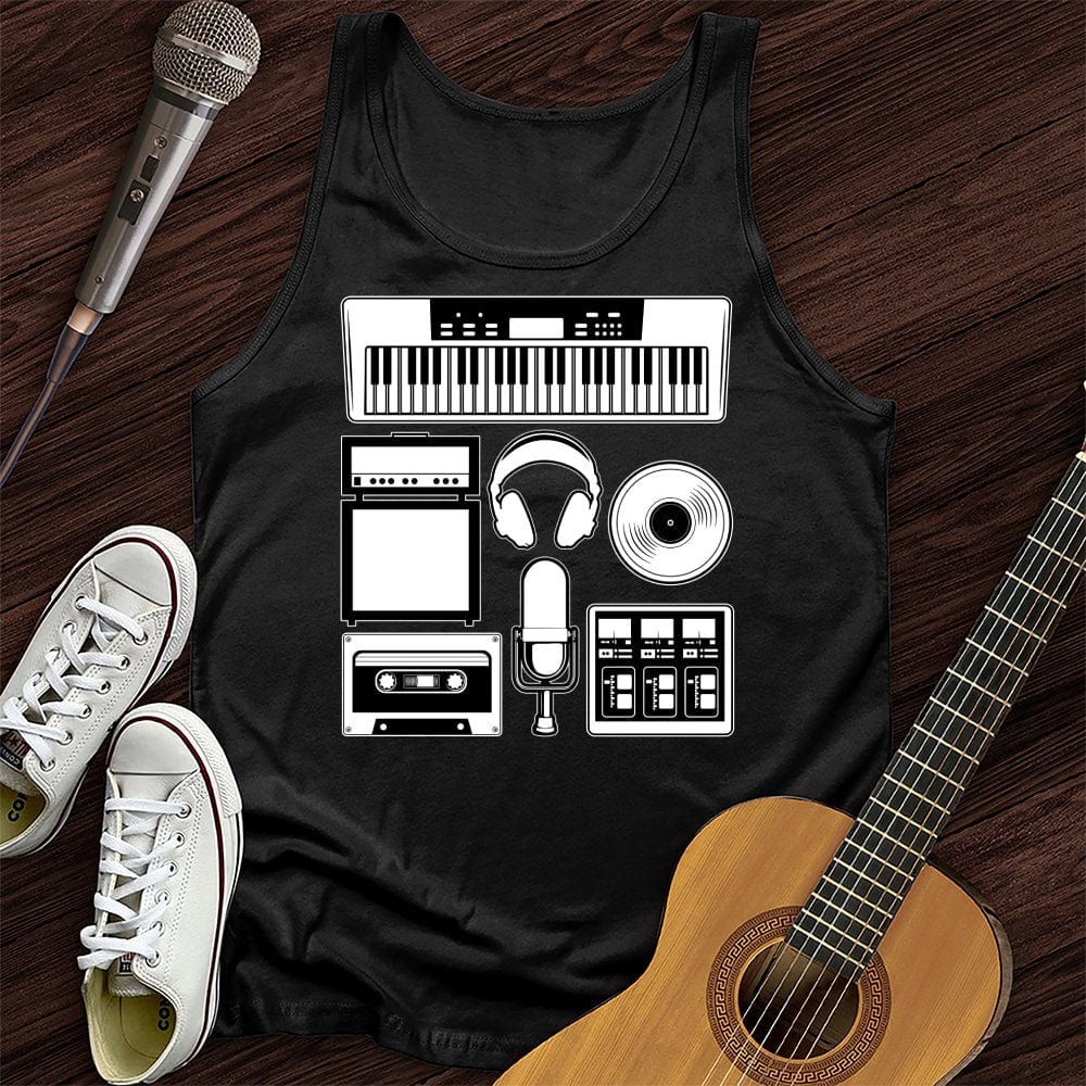 Printify Tank Top Black / XS Music Tools Unisex Tank Top