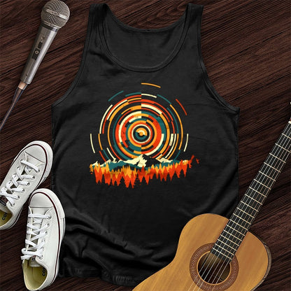 Printify Tank Top Black / XS Musical Sunset Unisex Tank Top