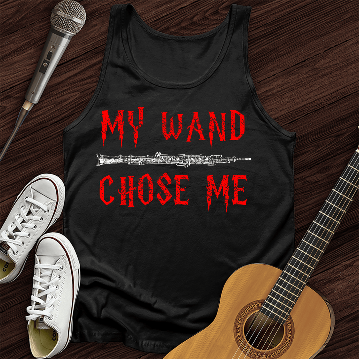 Printify Tank Top Black / XS My Wand Chose Me Unisex Tank Top