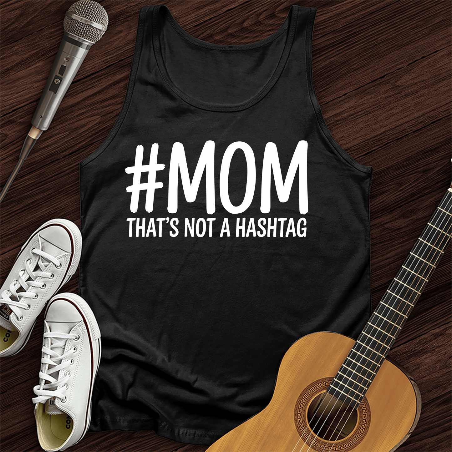 Printify Tank Top Black / XS Not A Hashtag Tank Top