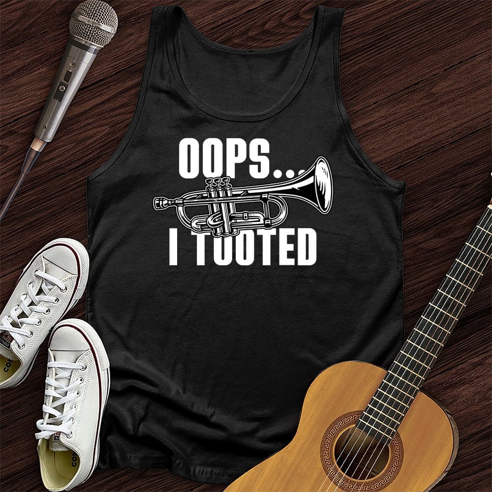 Printify Tank Top Black / XS Oops...I Tooted Tank Top