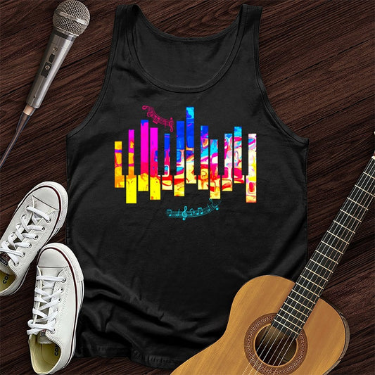 Printify Tank Top Black / XS Piano Color Unisex Tank Top