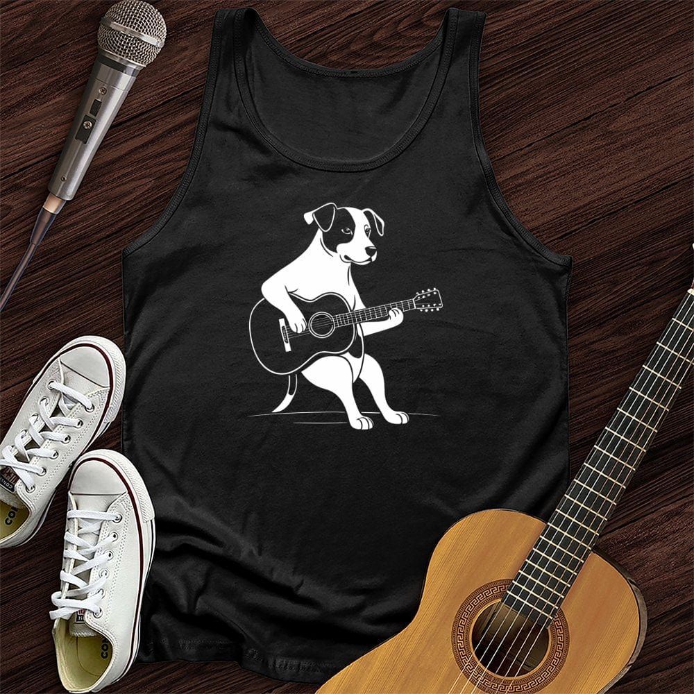 Printify Tank Top Black / XS Playing Pup Unisex Tank Top