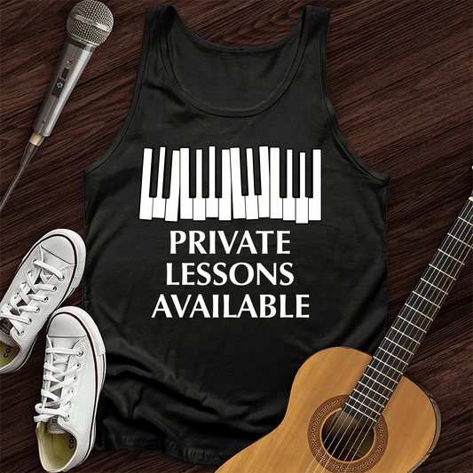 Printify Tank Top Black / XS Private Lessons Available Tank Top
