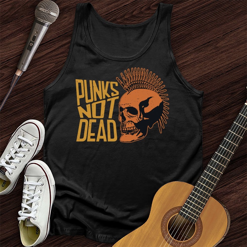 Printify Tank Top Black / XS Punk's Not Dead Unisex Tank Top