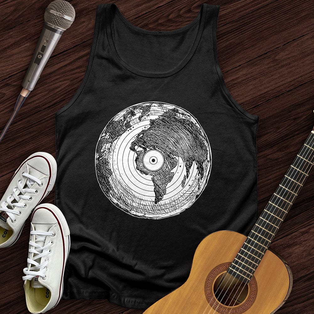 Printify Tank Top Black / XS Record of Earth Unisex Tank Top