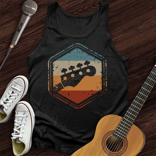 Printify Tank Top Black / XS Retro Guitar Unisex Tank Top