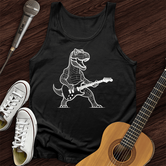 Printify Tank Top Black / XS Rex Rocks Tank Top