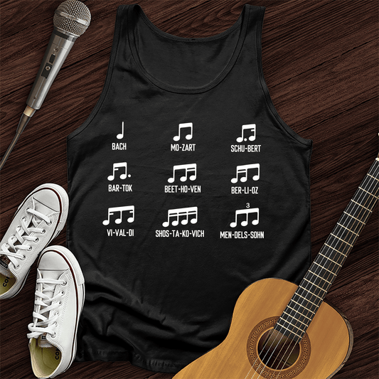 Printify Tank Top Black / XS Rhythm Composers Tank Top