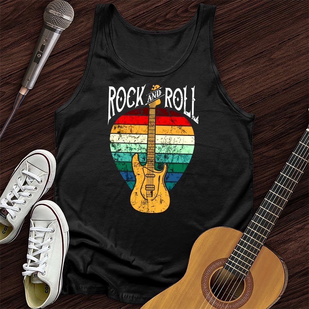 Printify Tank Top Black / XS Rock and Roll Pick Unisex Tank Top