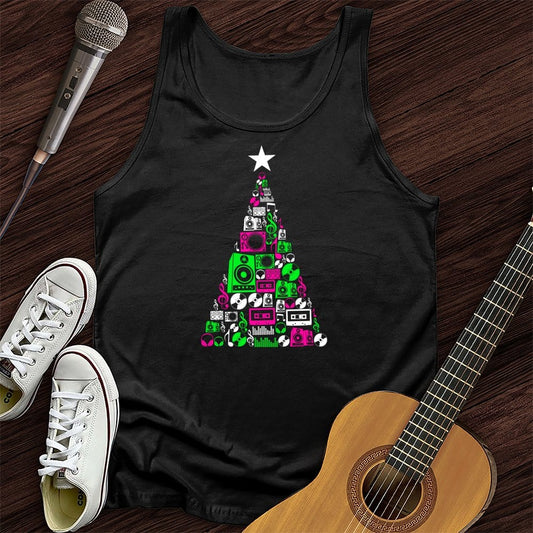 Printify Tank Top Black / XS Rock The Tree Unisex Tank Top