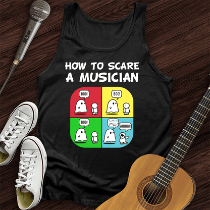 Printify Tank Top Black / XS Scare A Musician Tank Top