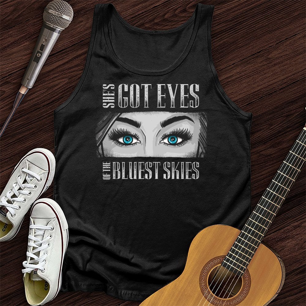 Printify Tank Top Black / XS She's Got Eyes Unisex Tank Top