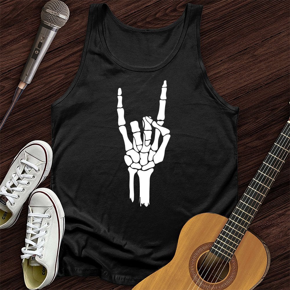 Printify Tank Top Black / XS Skeleton Hand Tank Top