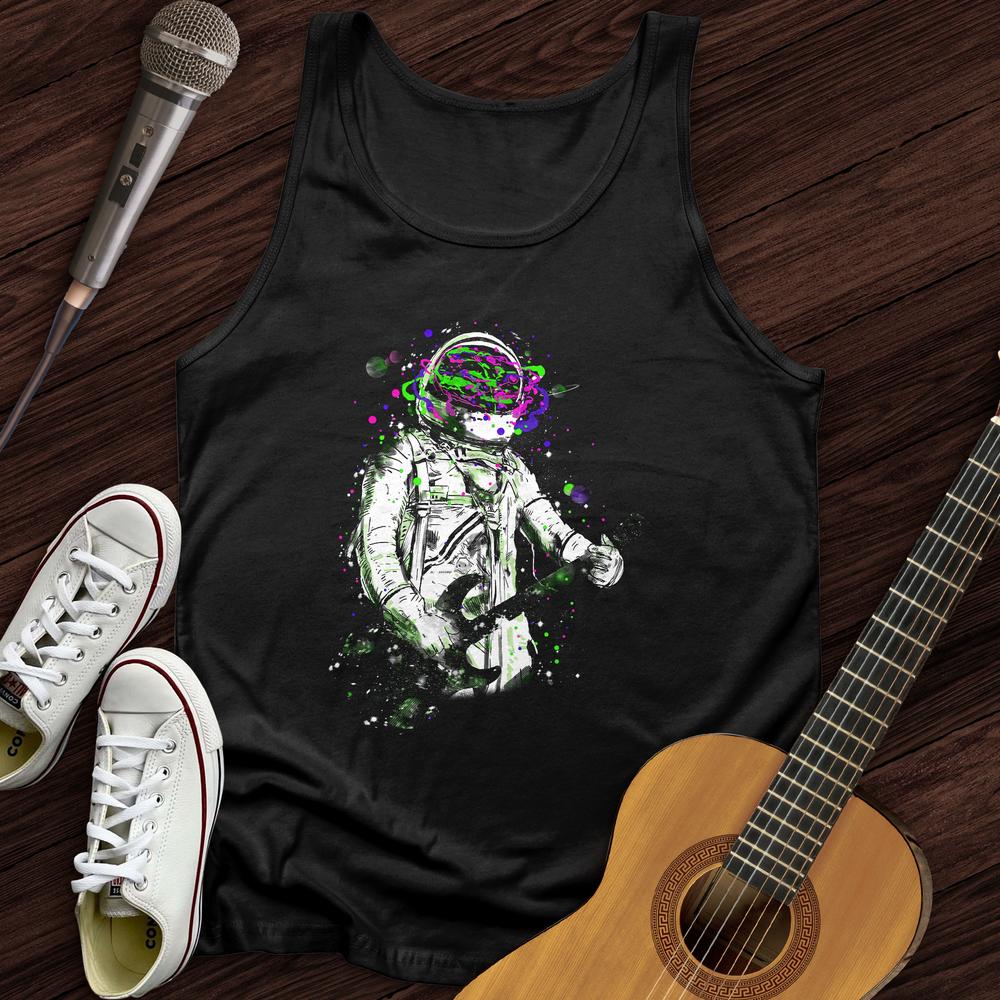 Printify Tank Top Black / XS Space Guitarist Unisex Tank Top