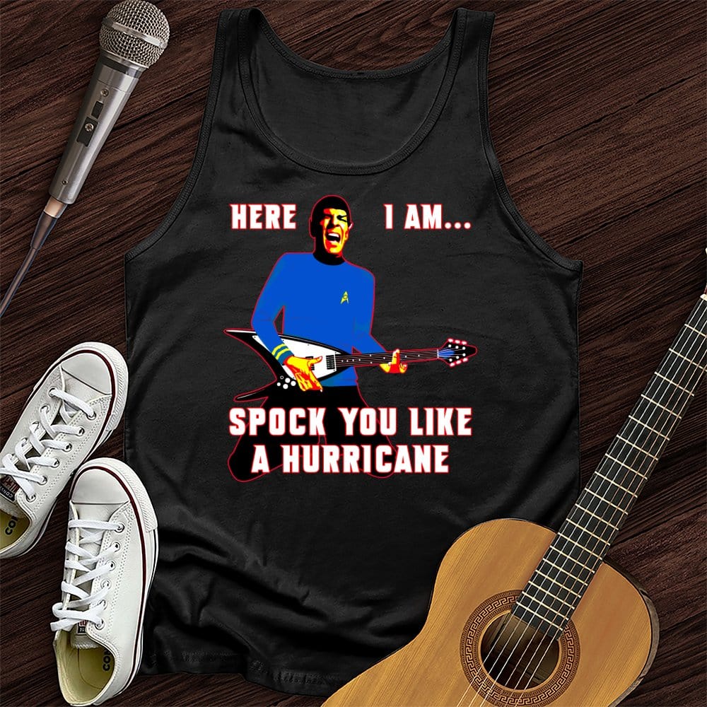 Printify Tank Top Black / XS Spock You Like a Hurricane Unisex Tank Top