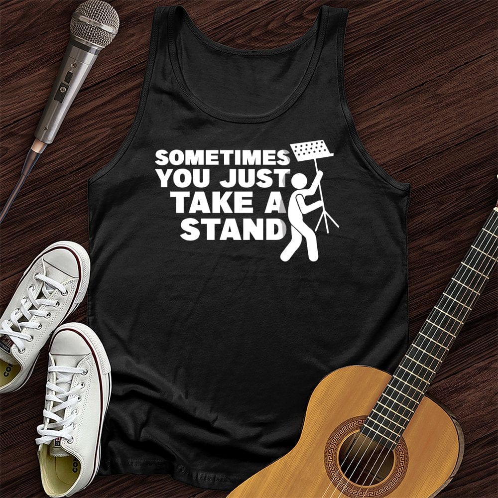 Printify Tank Top Black / XS Take A Stand Unisex Tank Top