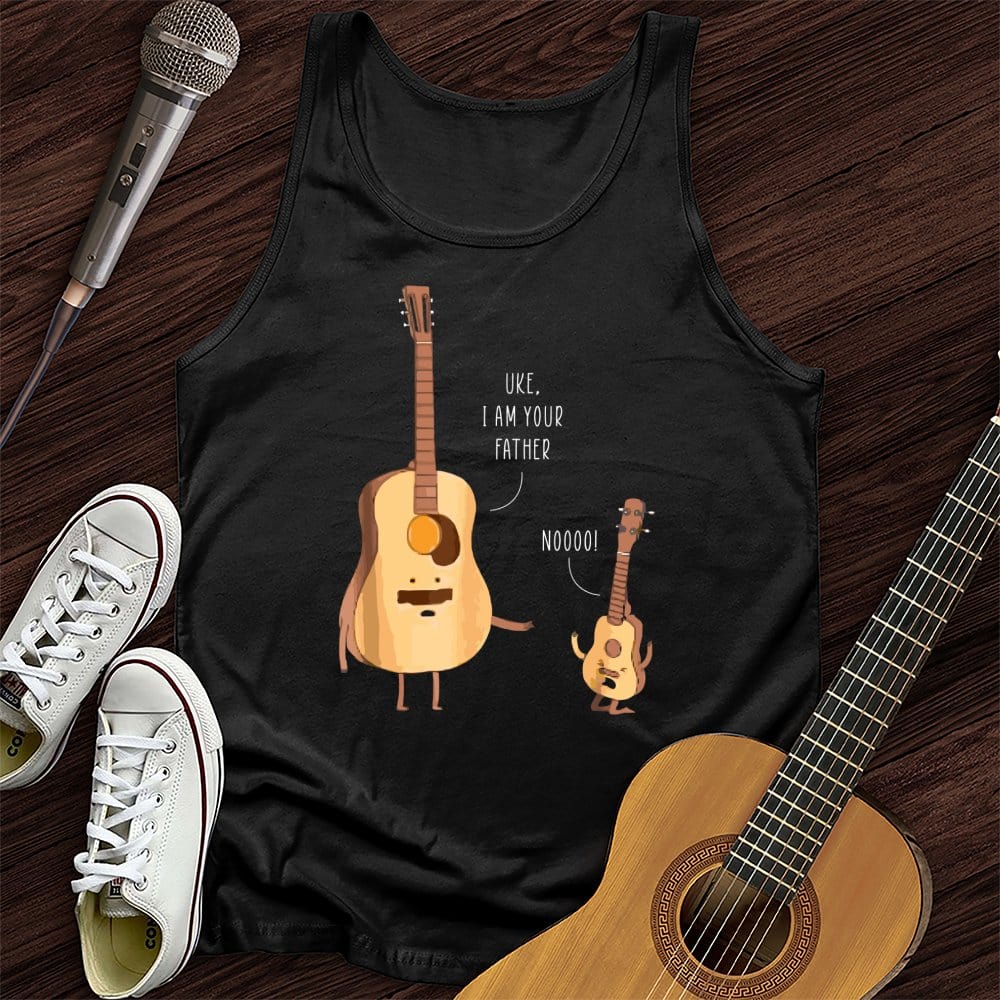 Printify Tank Top Black / XS Uke, I Am Your Father Tank Top